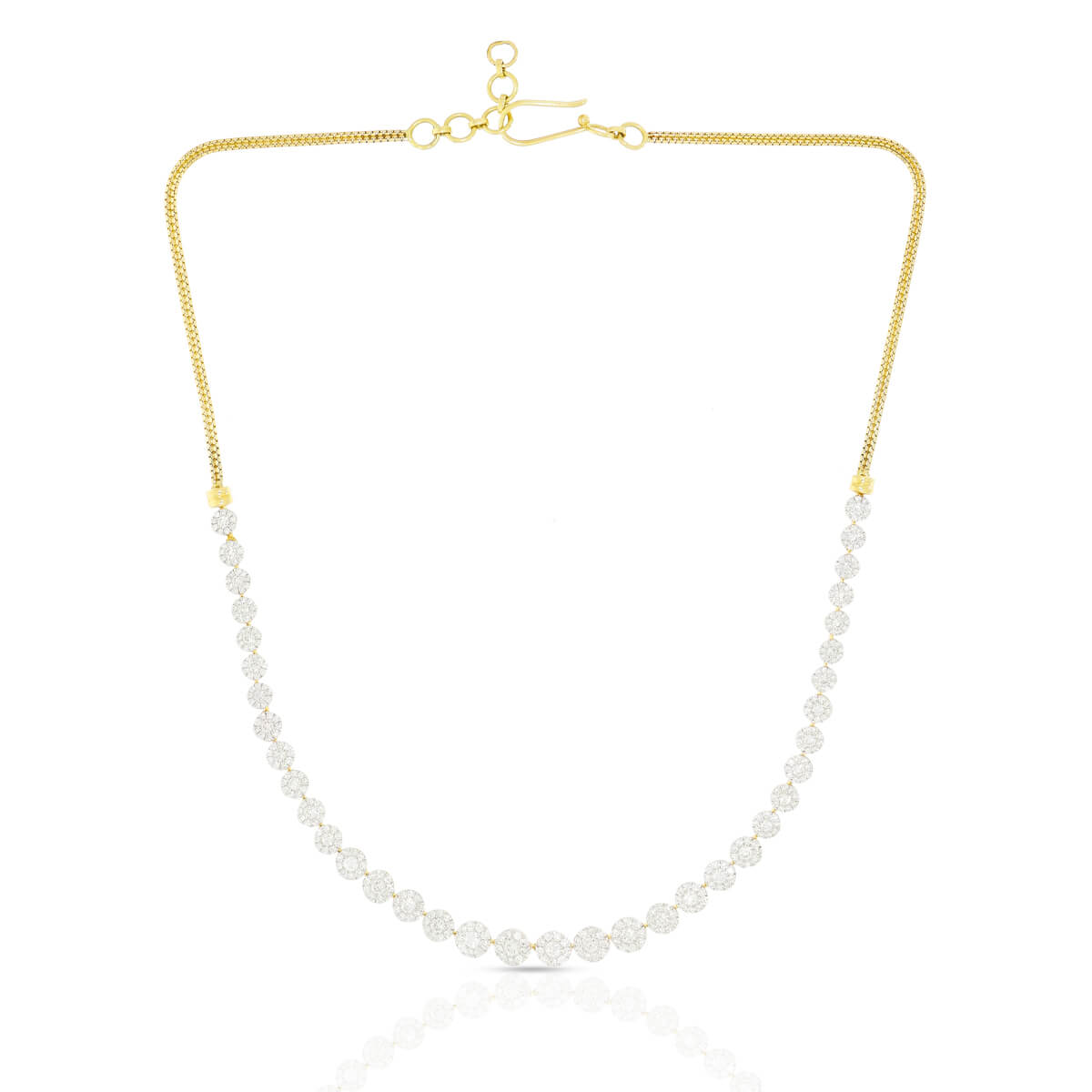 Effortless Dazzle Diamond Short Necklace