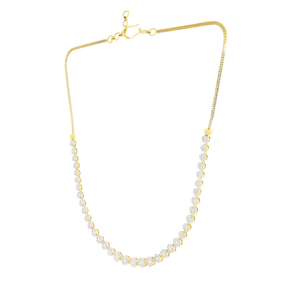Effortless Dazzle Diamond Short Necklace