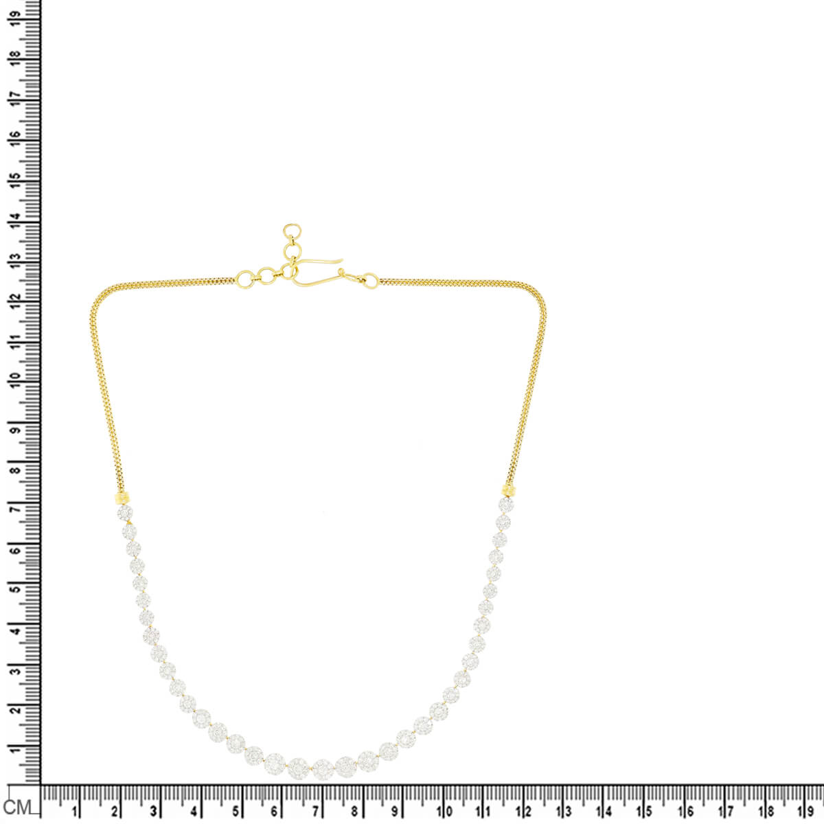 Effortless Dazzle Diamond Short Necklace