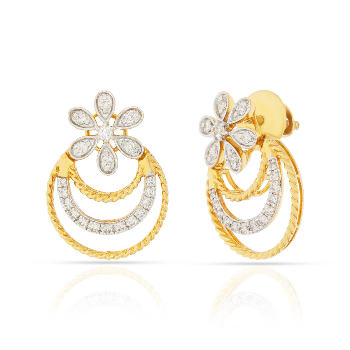 Radiant Charming Bloom Diamond Short Necklace