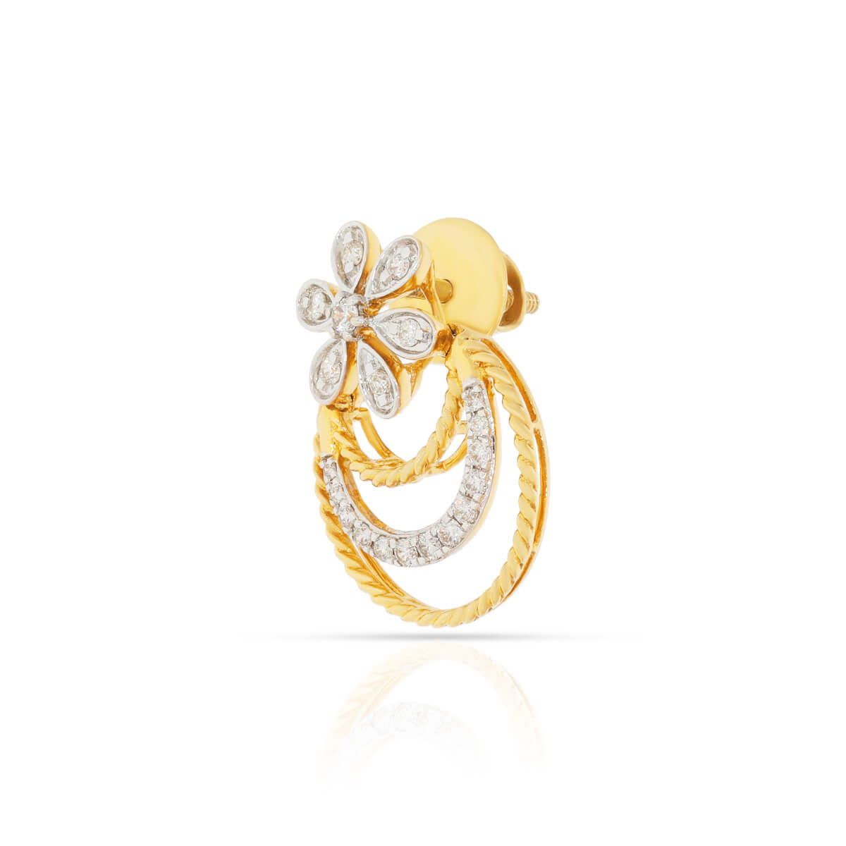 Radiant Charming Bloom Diamond Short Necklace