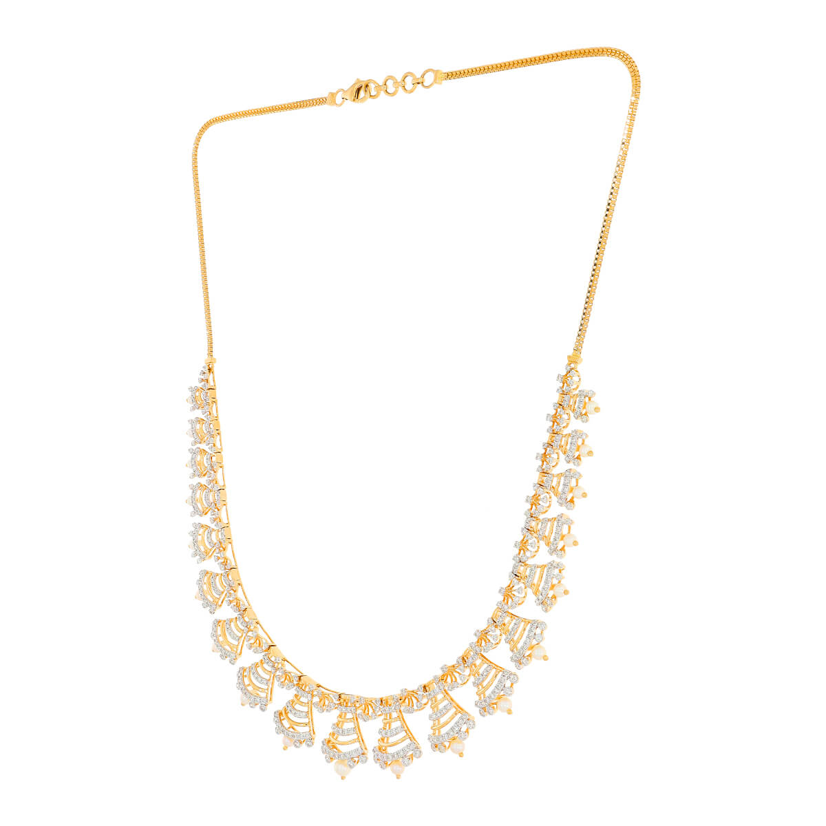 Triad Radiance Diamond Short Necklace