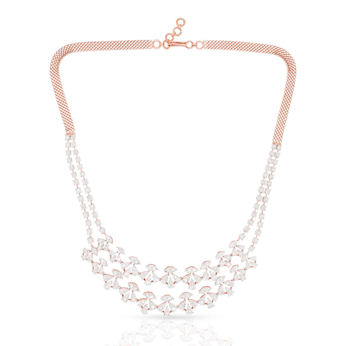 Shimmering Grace Diamond Short Necklace