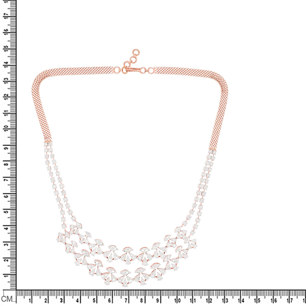 Shimmering Grace Diamond Short Necklace