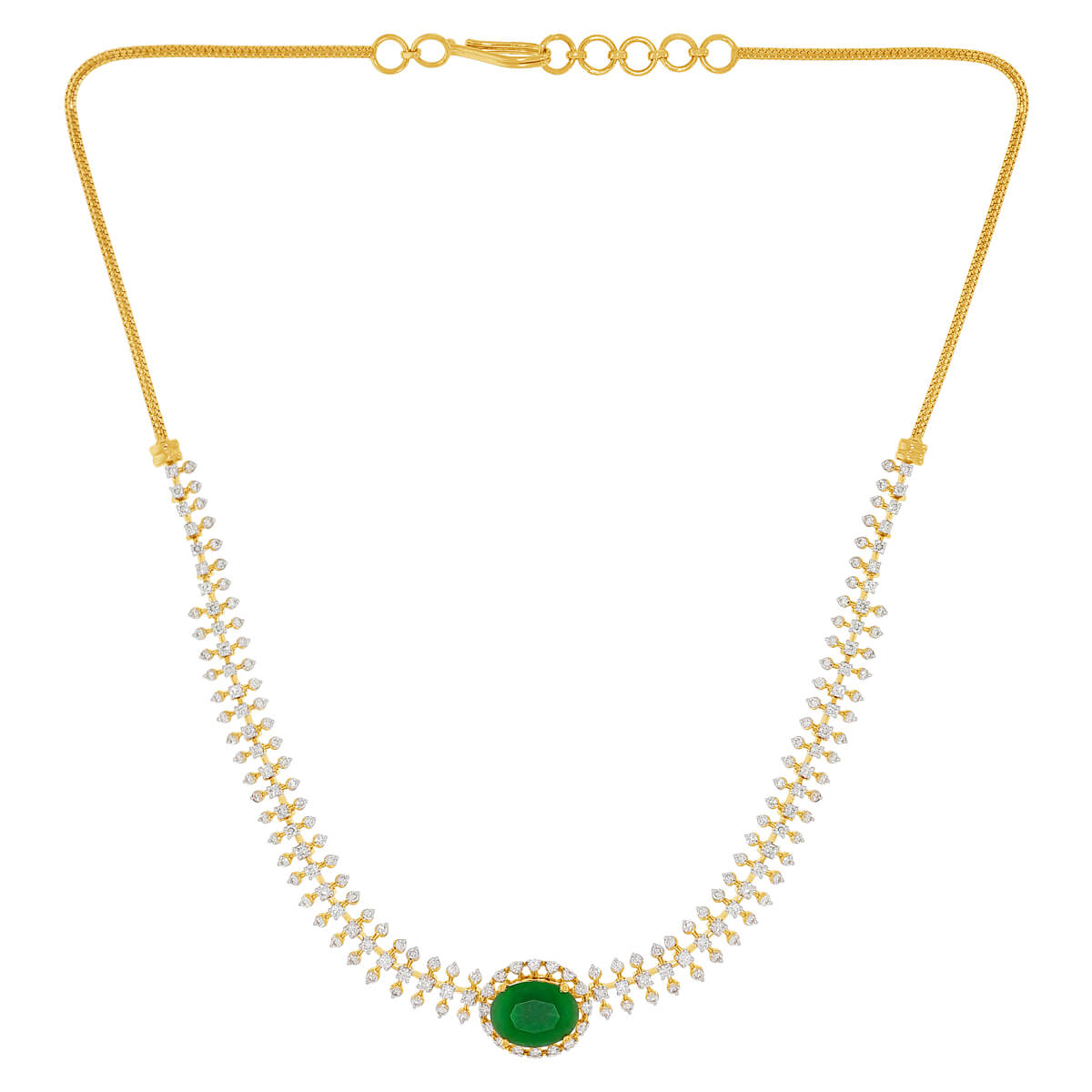 Minimalist Shimmer Diamond Short Necklace