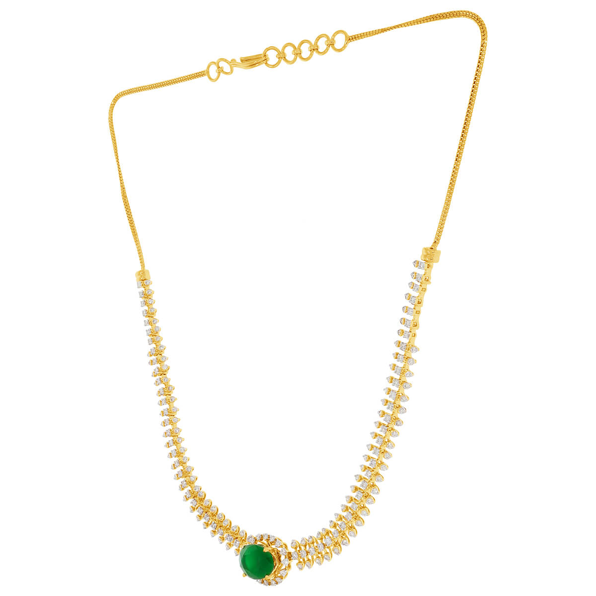 Minimalist Shimmer Diamond Short Necklace