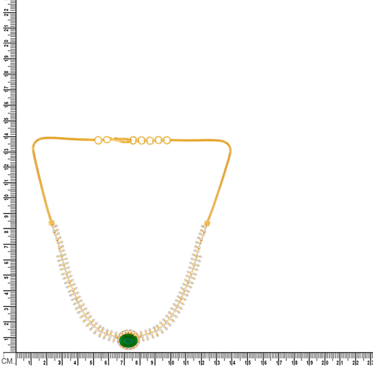 Minimalist Shimmer Diamond Short Necklace