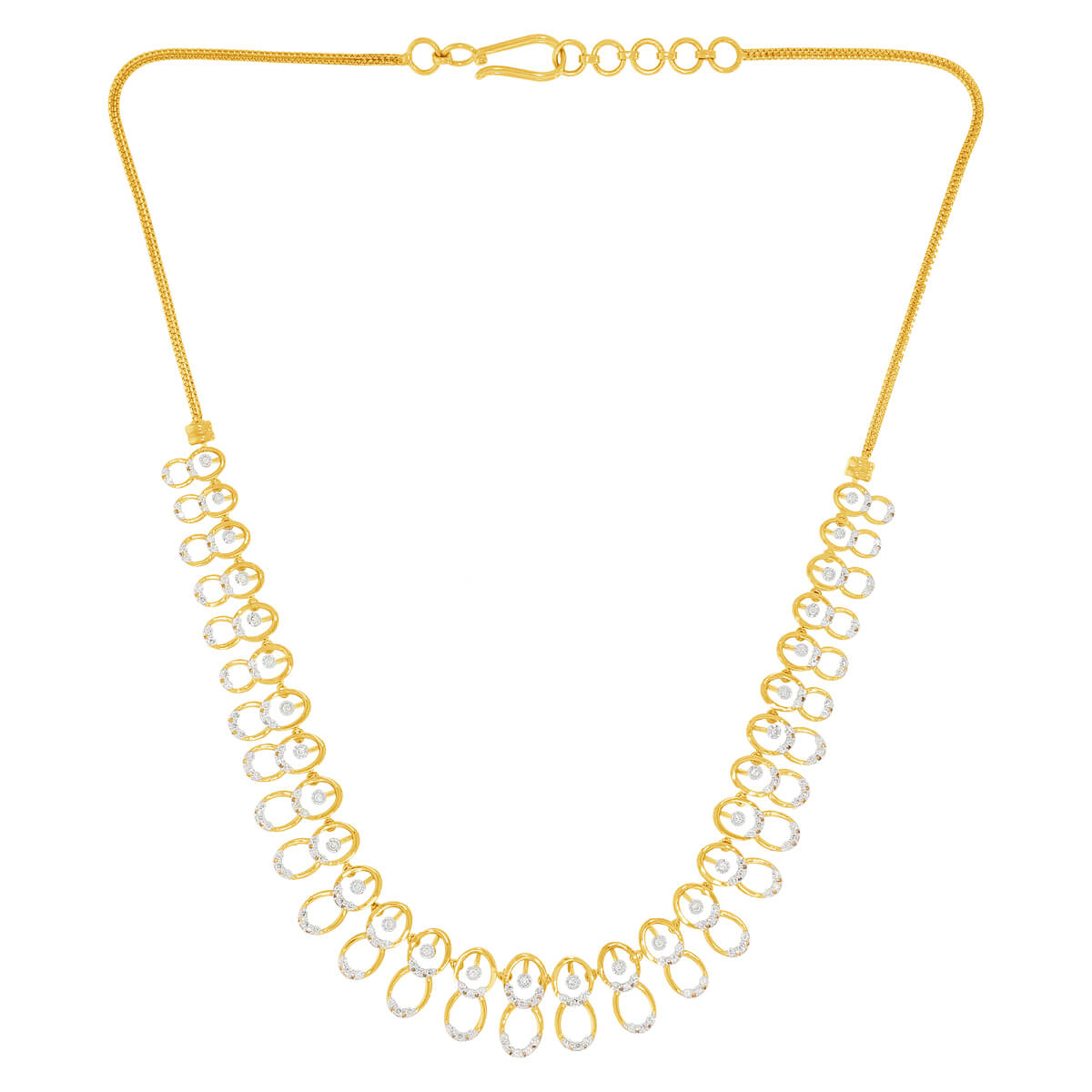Gentle Shimmer Diamond Short Necklace