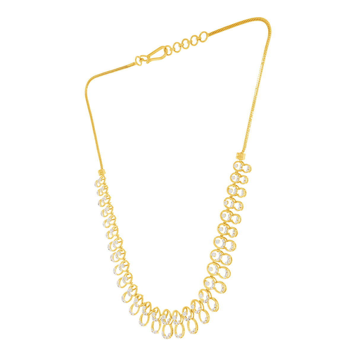 Gentle Shimmer Diamond Short Necklace