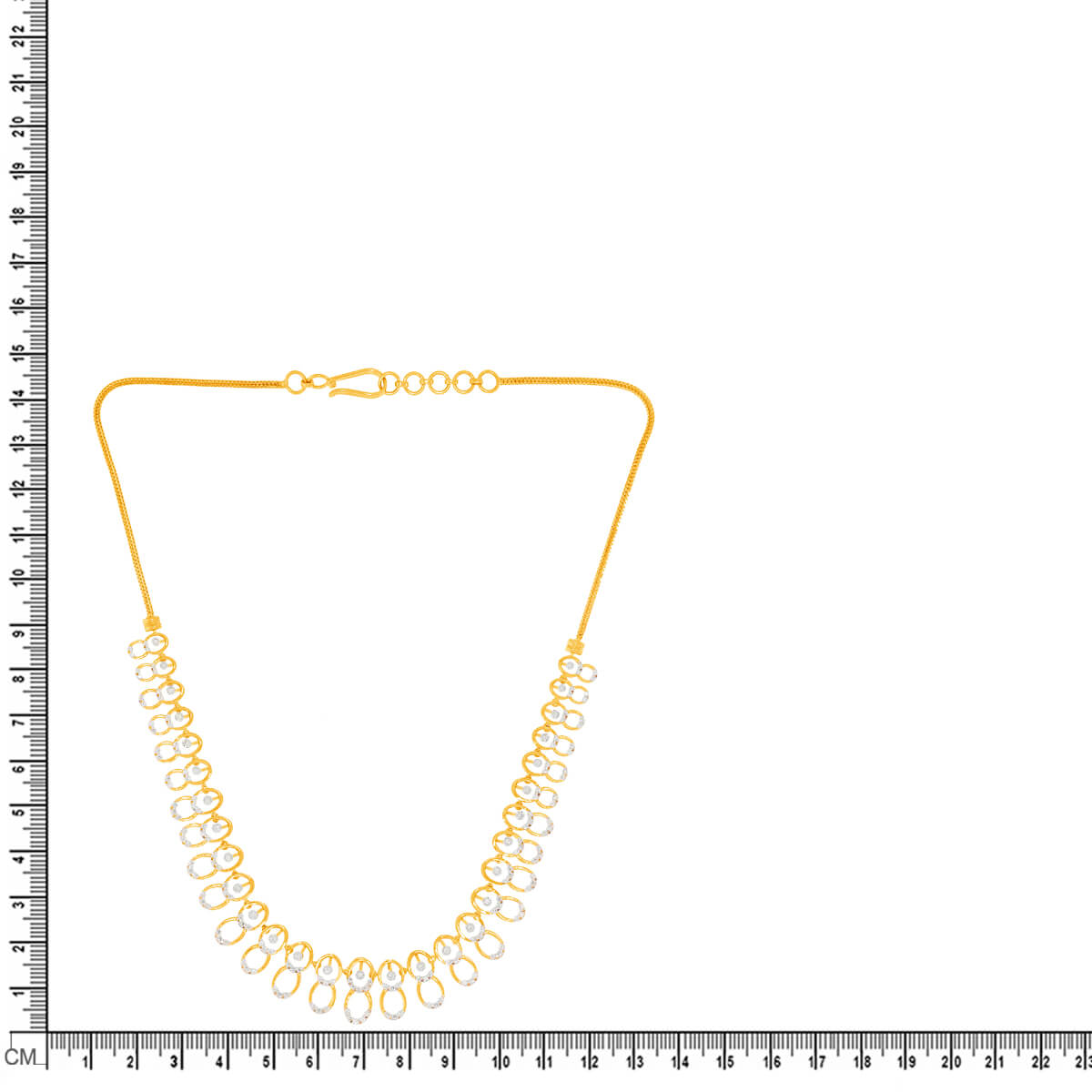 Gentle Shimmer Diamond Short Necklace