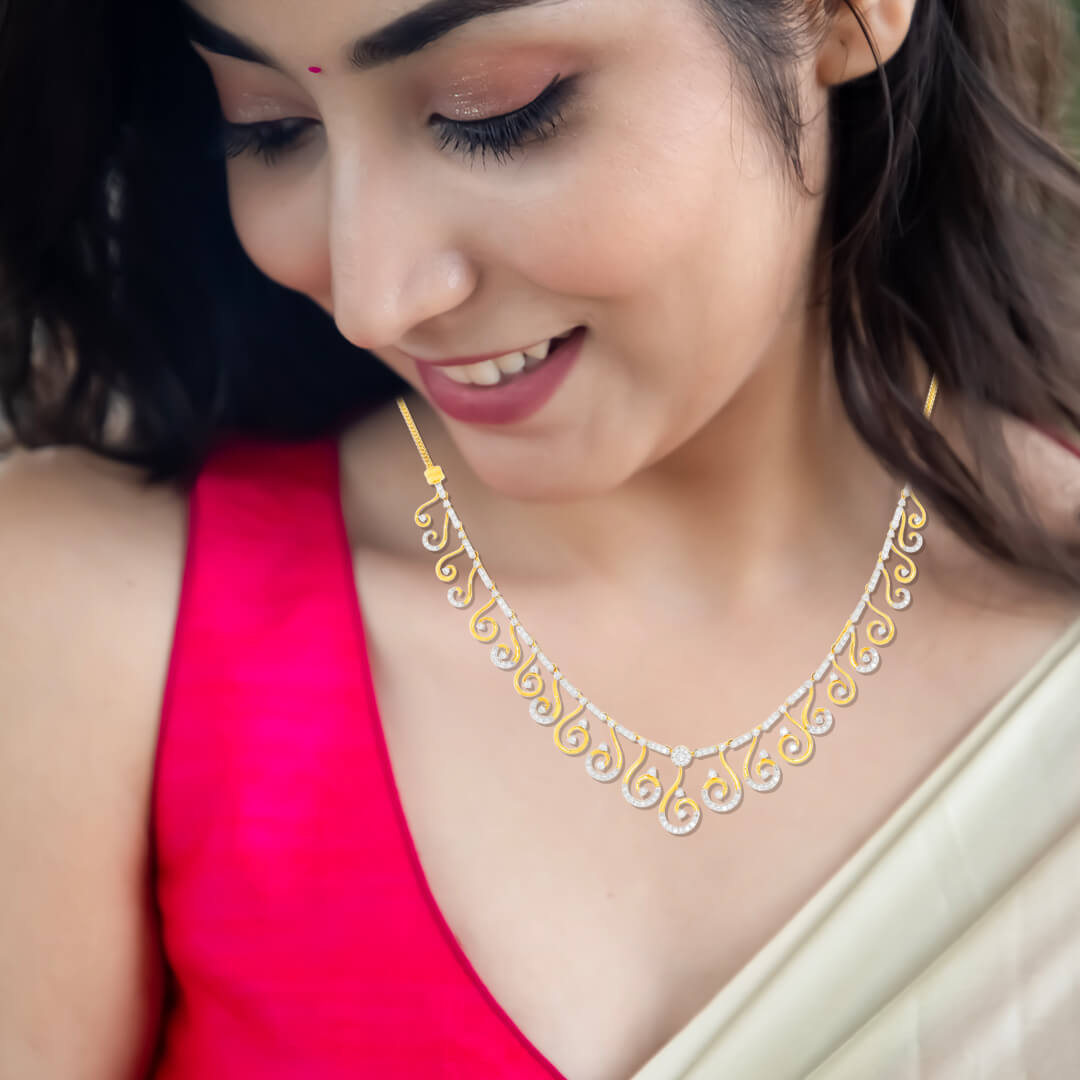 Minimalist Elegance Diamond Short Necklace