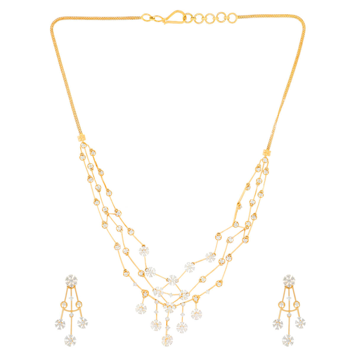 Glistering Grace Diamond Short Necklace