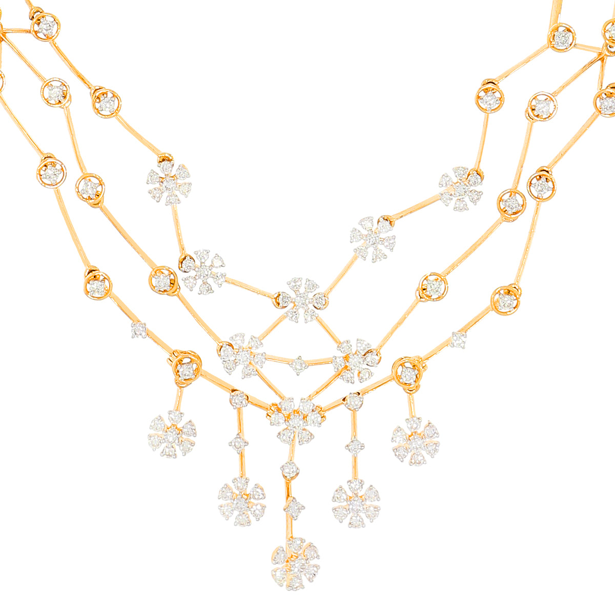 Glistering Grace Diamond Short Necklace