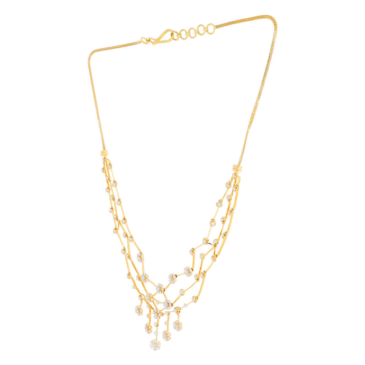 Glistering Grace Diamond Short Necklace