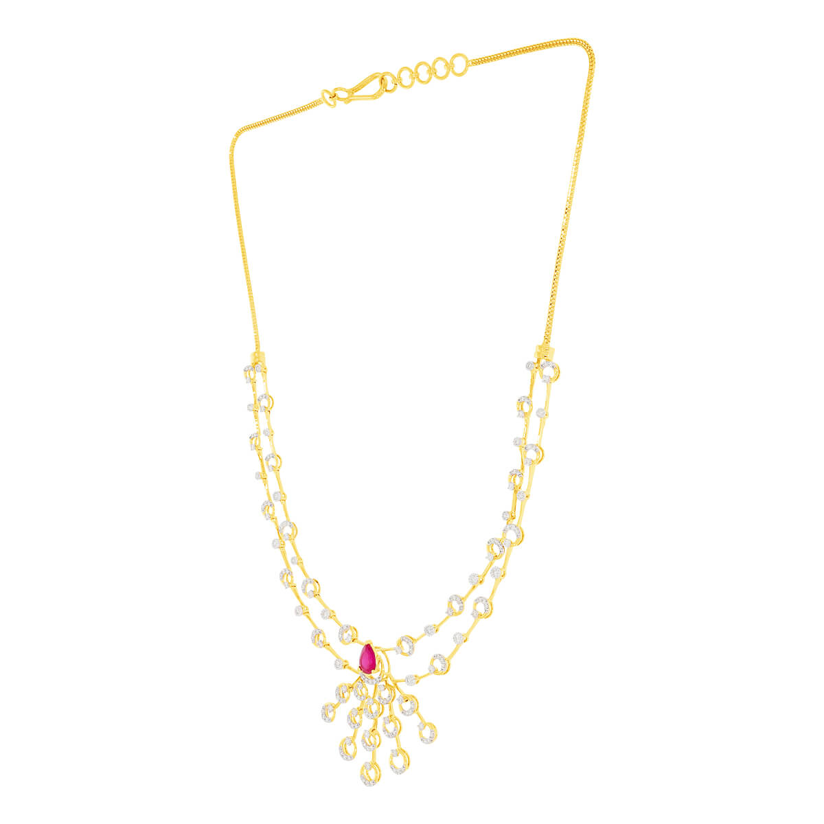 Charming Glitter Diamond Short Necklace