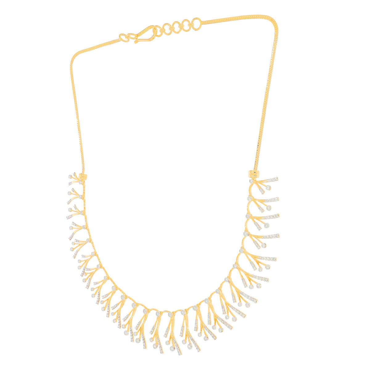 Graceful Gleam Diamond Short Necklace