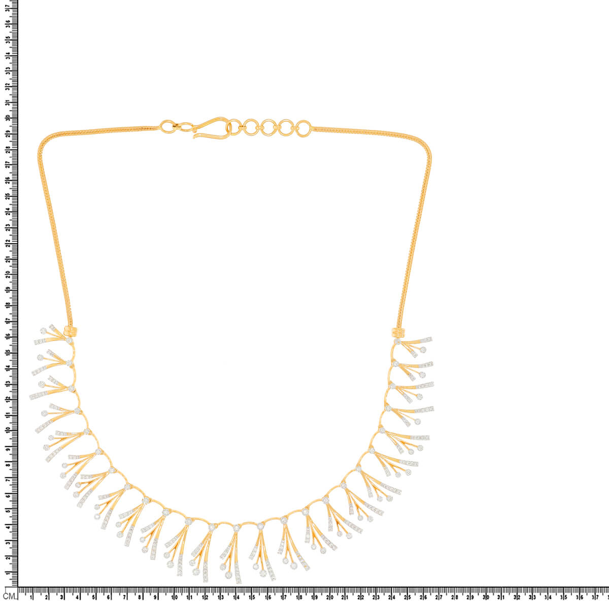 Graceful Gleam Diamond Short Necklace