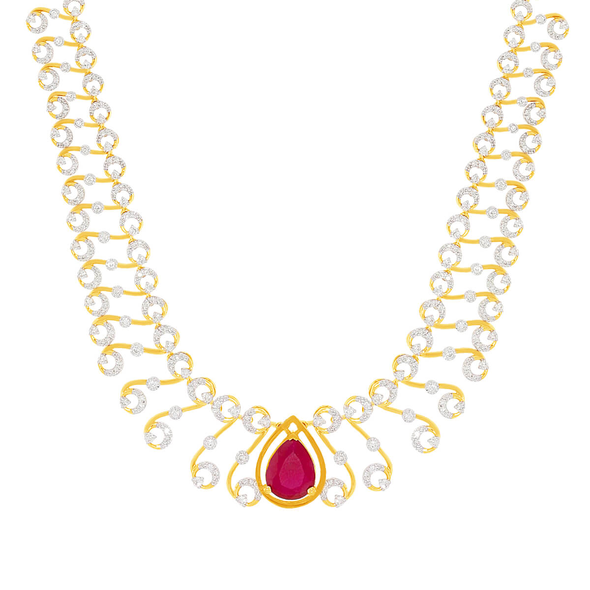 Vintage Charm Diamond Short Necklace