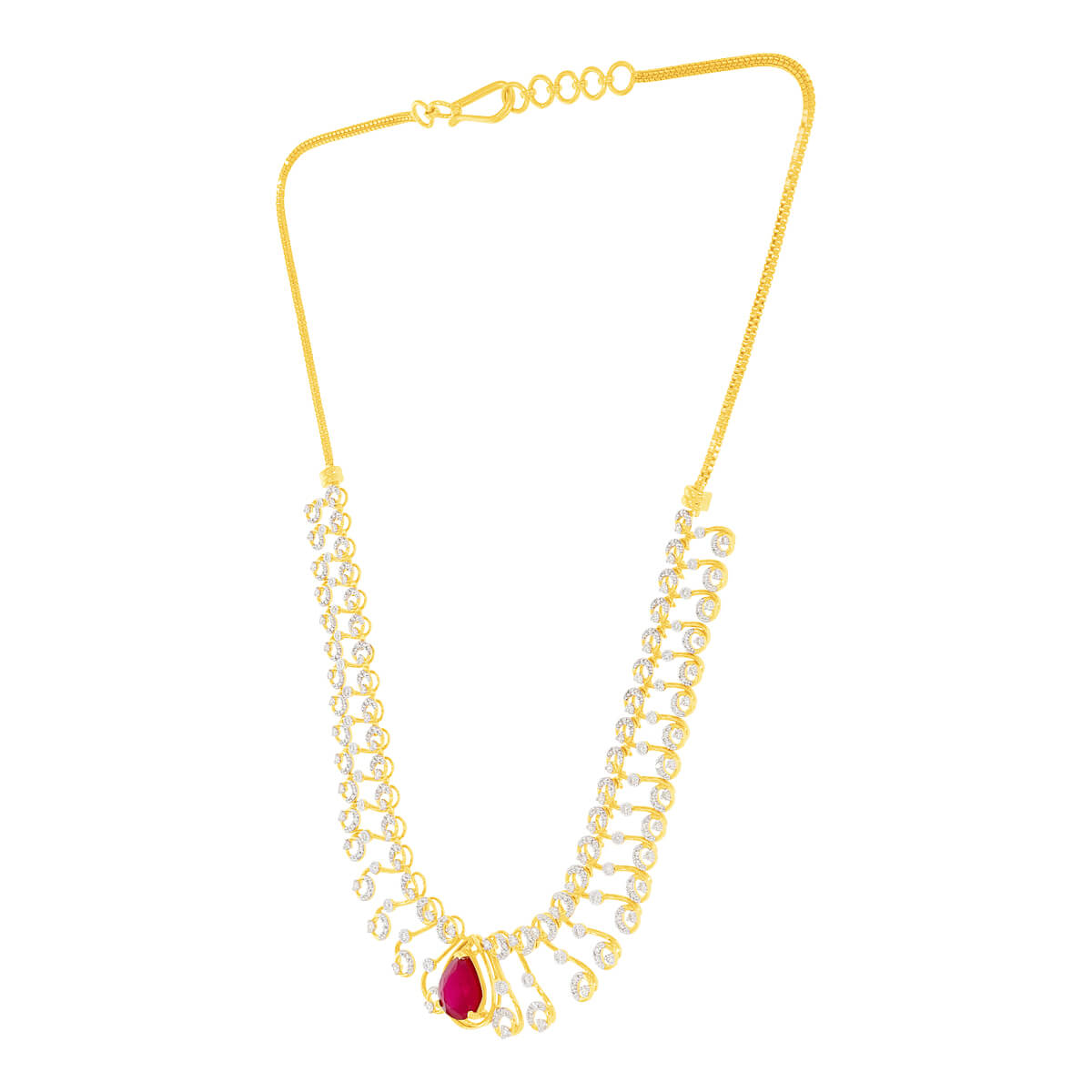 Vintage Charm Diamond Short Necklace