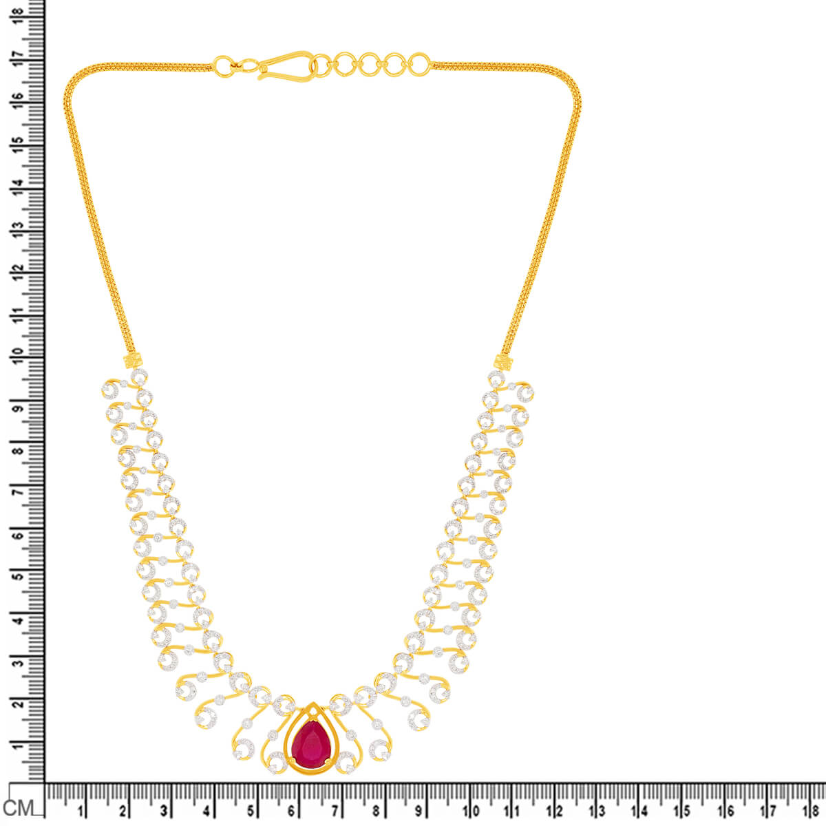 Vintage Charm Diamond Short Necklace