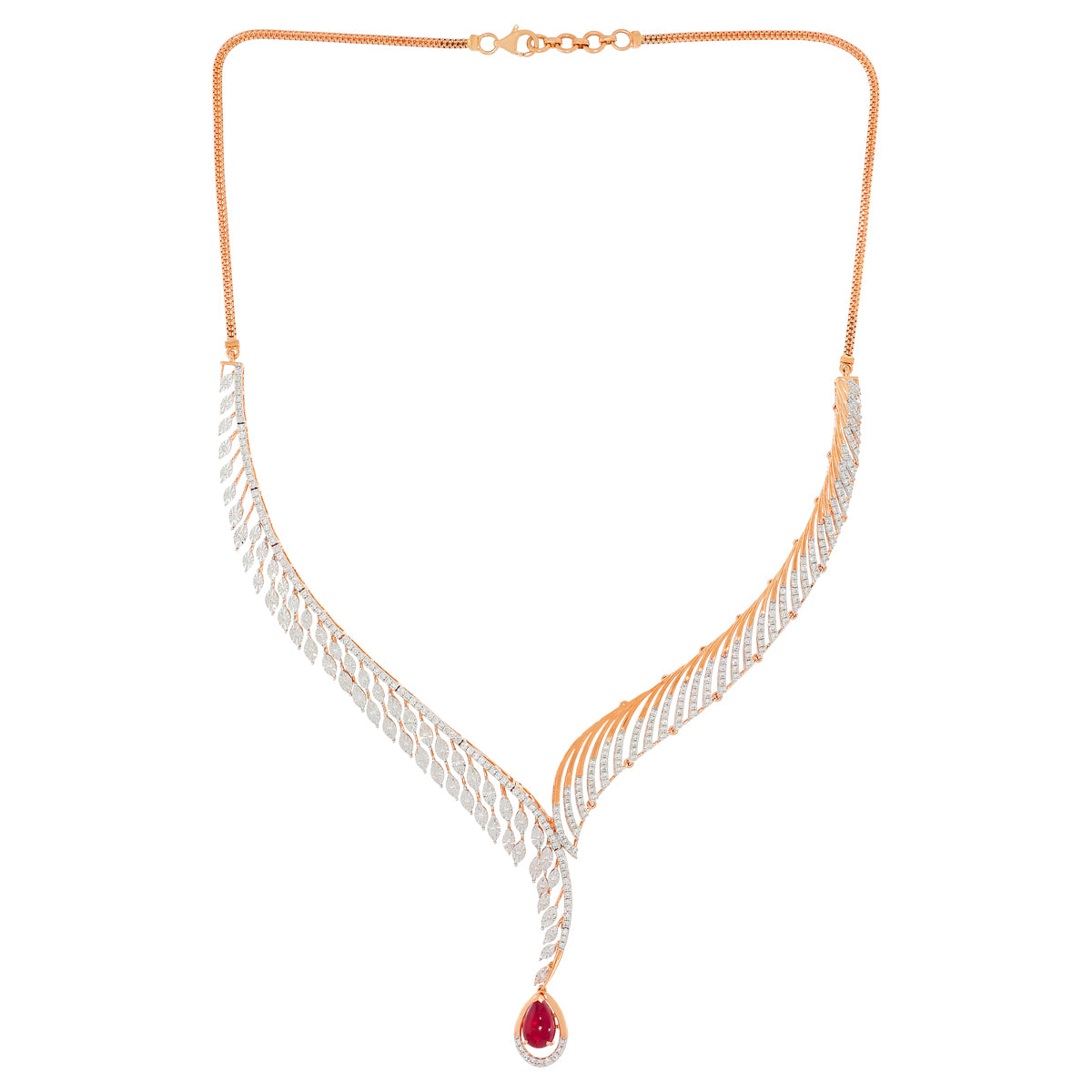 Elegant Shine Diamond Short Necklace