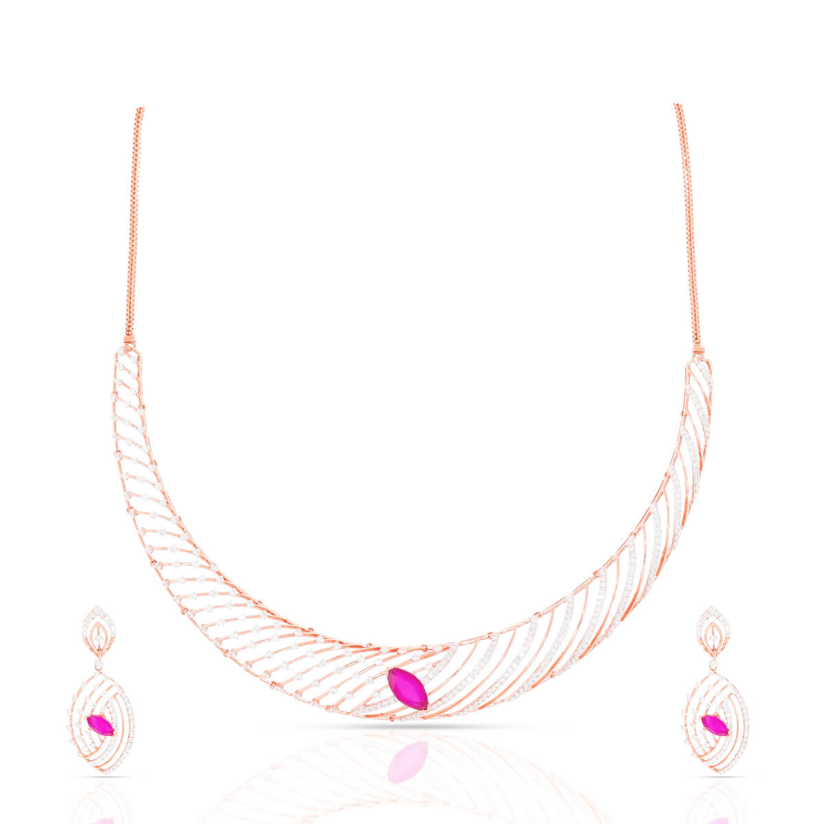 Minimalist Shine Wedding Diamond Necklace