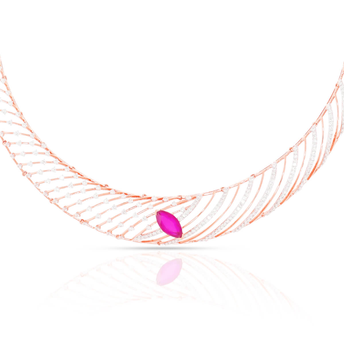 Minimalist Shine Wedding Diamond Necklace