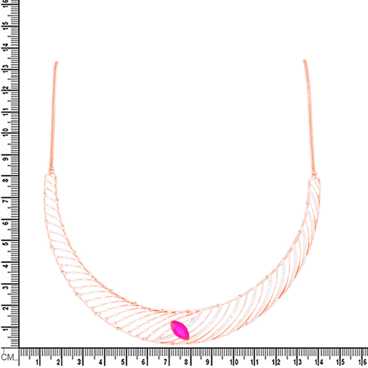Minimalist Shine Wedding Diamond Necklace