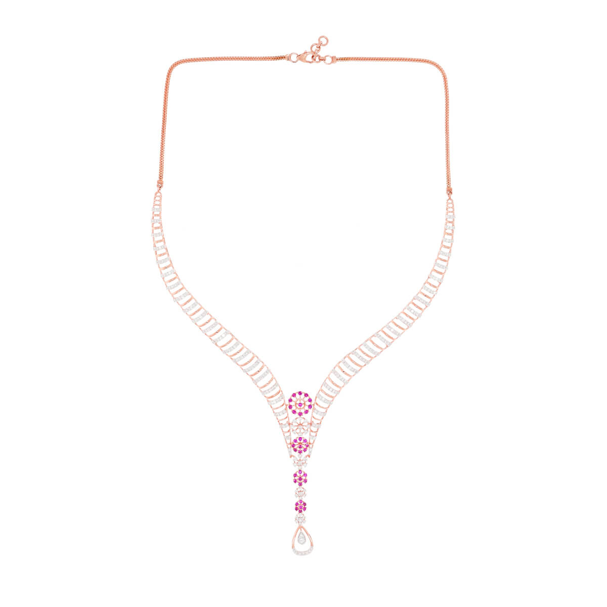 Elegant Style Diamond Short Necklace