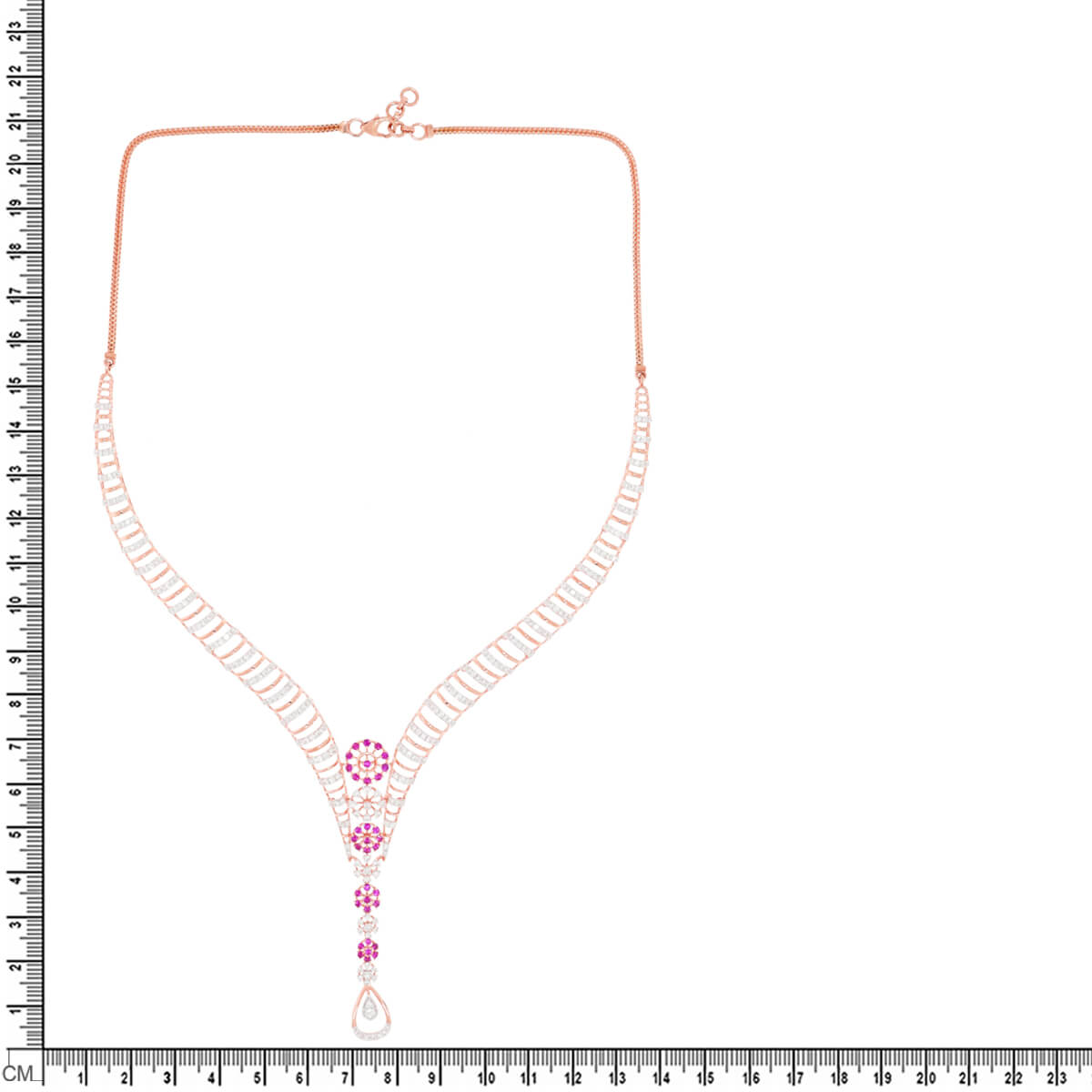 Elegant Style Diamond Short Necklace