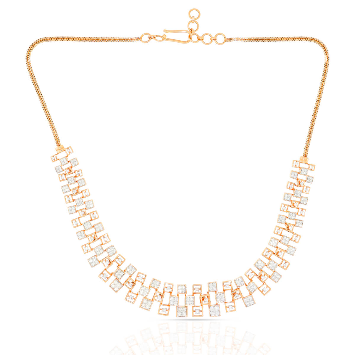 Captivating Shimmer Diamond Short Necklace