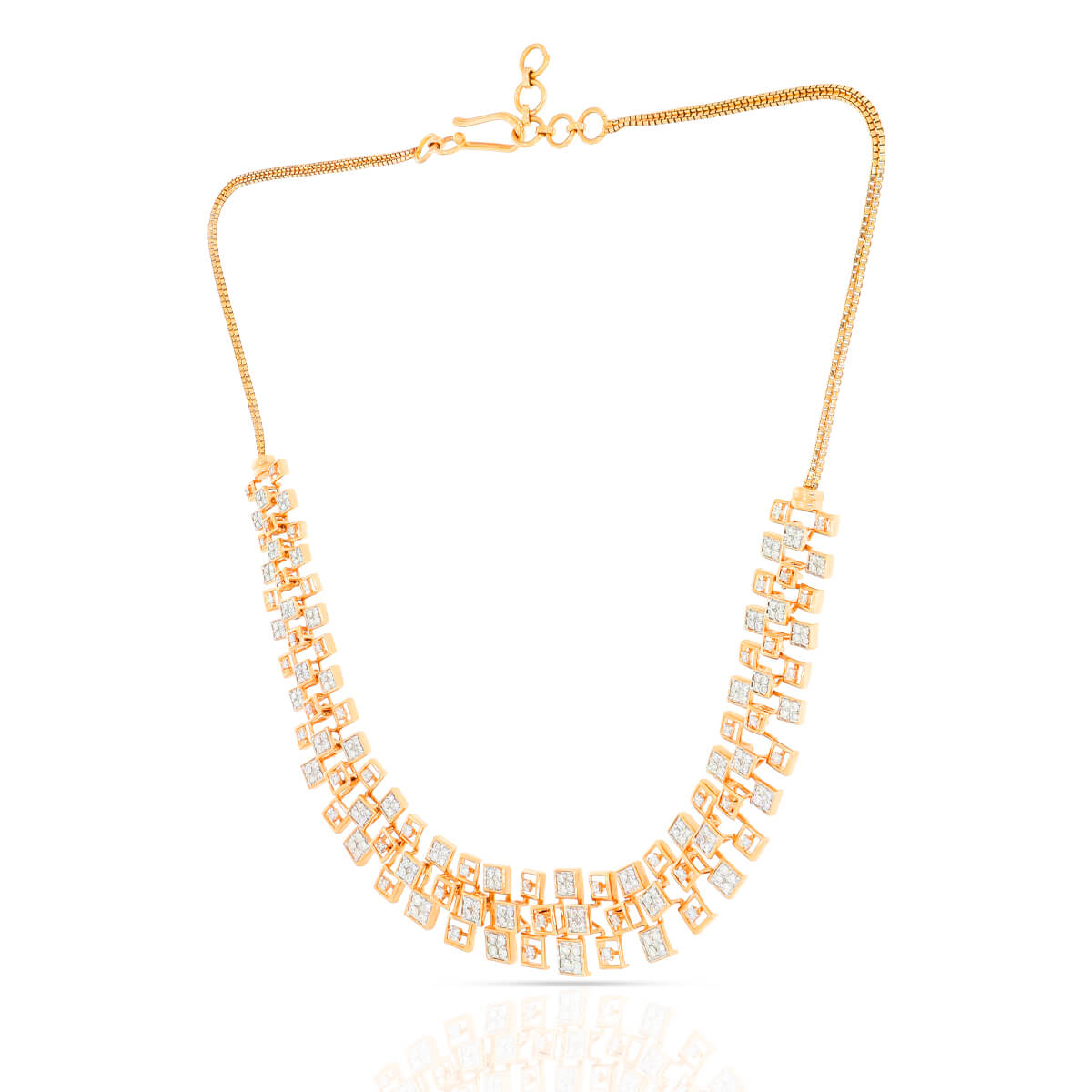 Captivating Shimmer Diamond Short Necklace