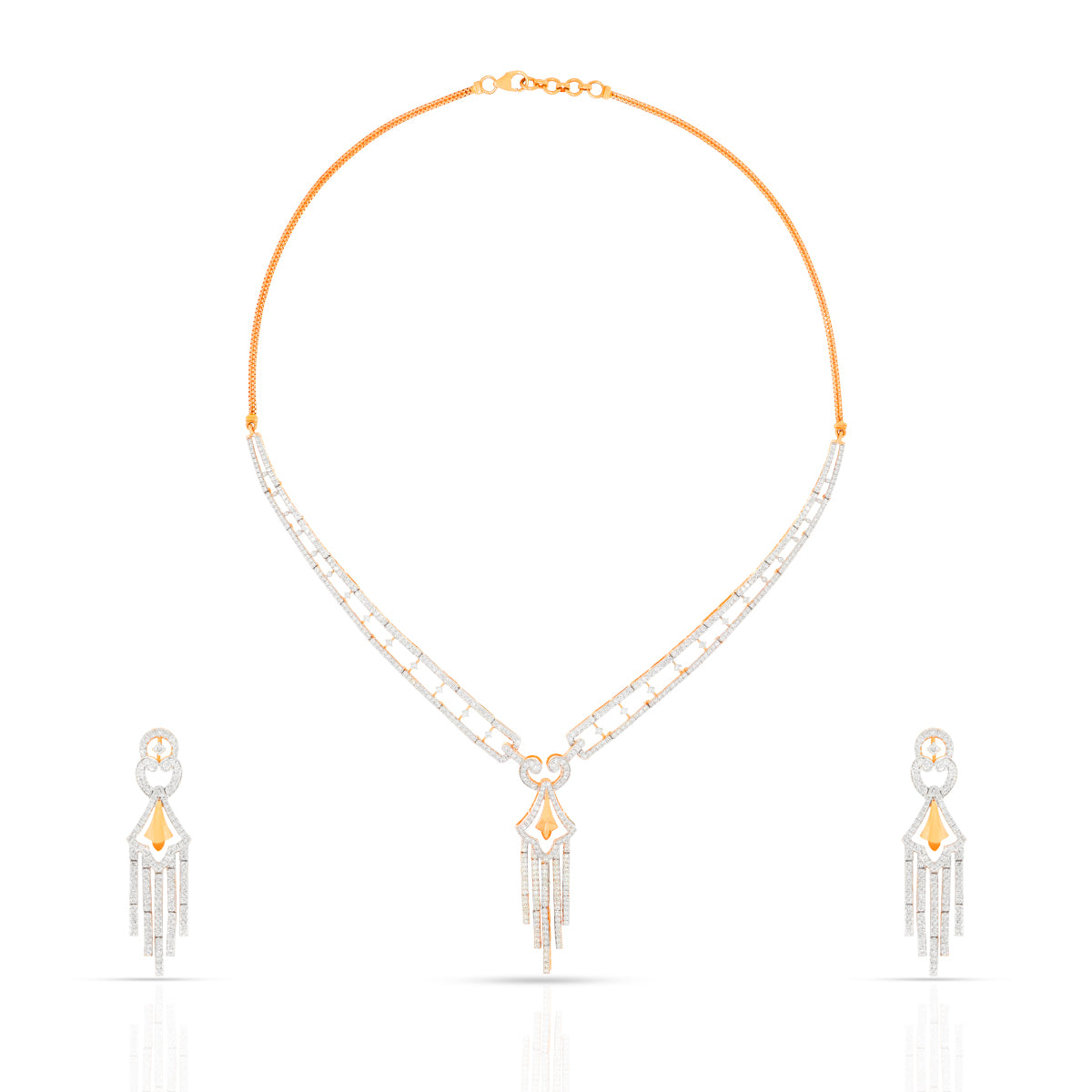 Marvel Radiance 18K Diamond Short Necklace Set