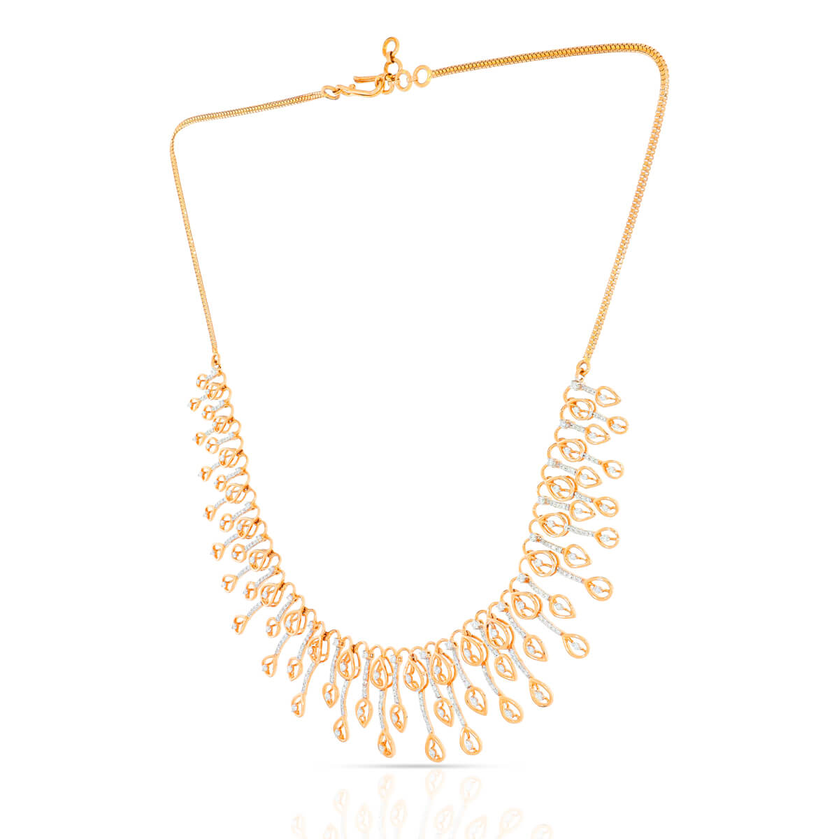 Graceful Spark Wedding Diamond Necklace