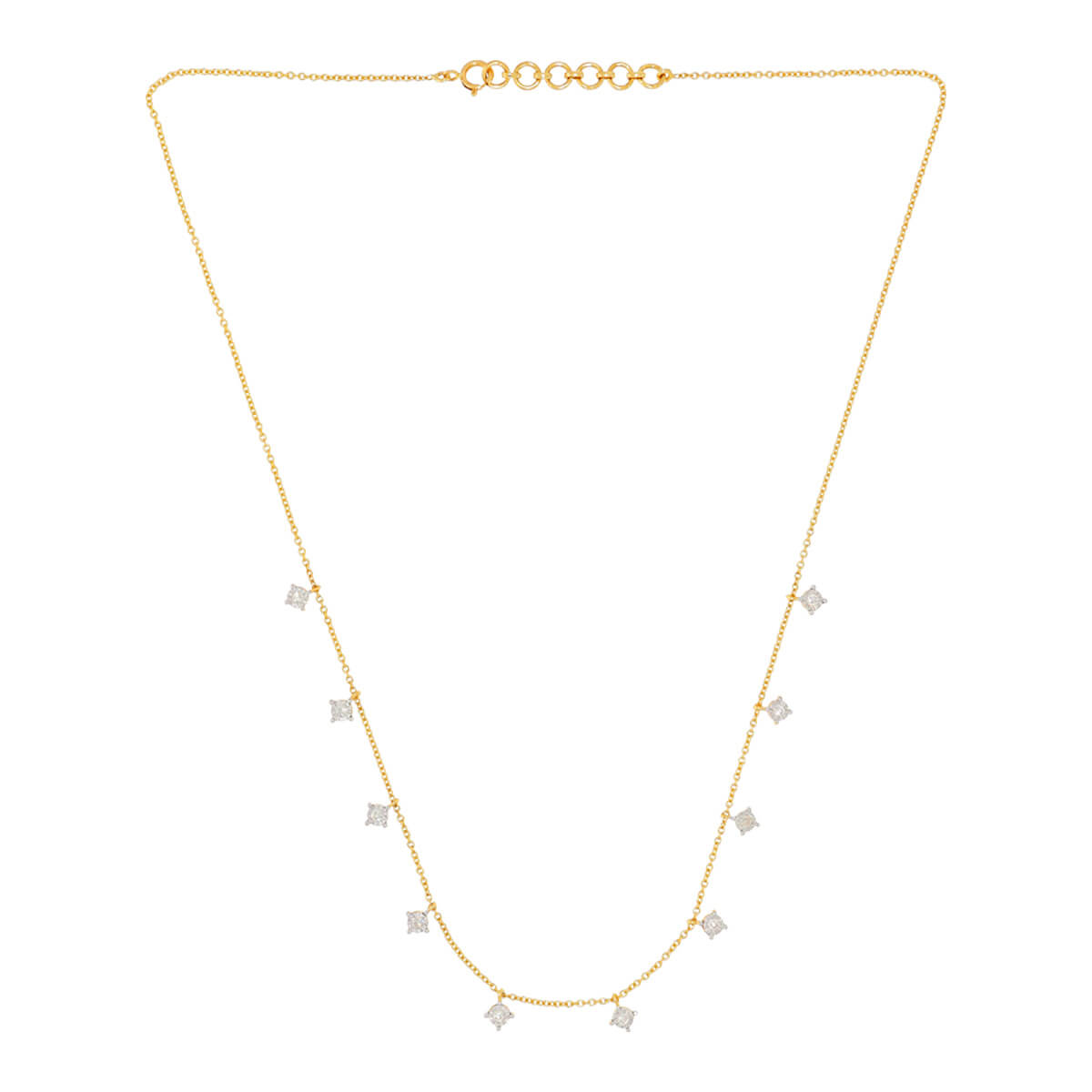 Minimalist Flair Diamond Short Necklace