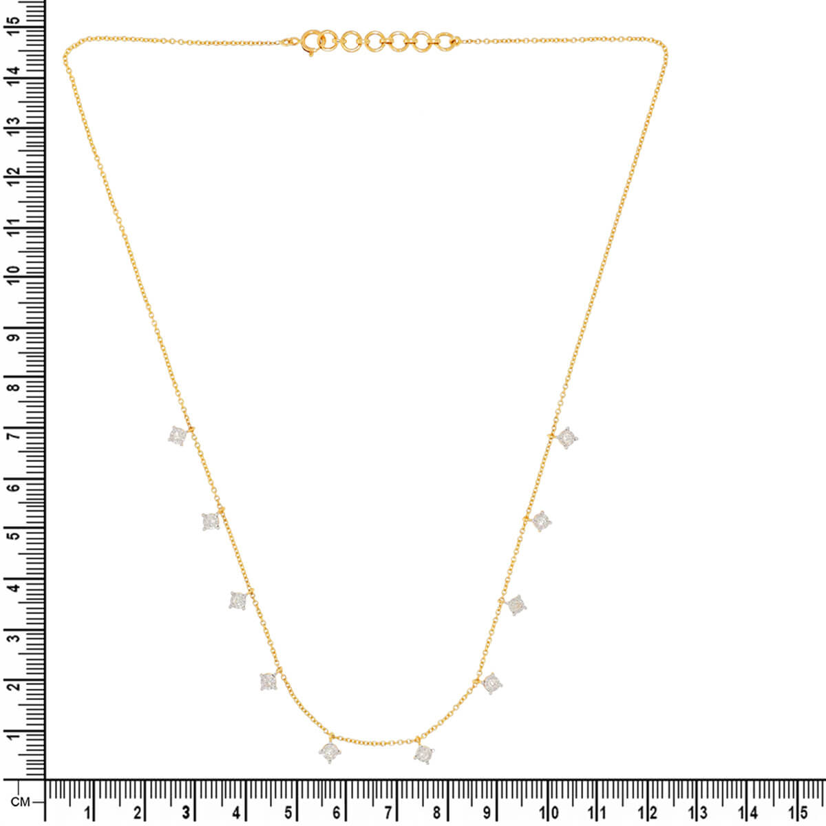 Minimalist Flair Diamond Short Necklace