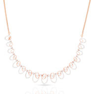 Contemporary Shine Diamond Short Necklace