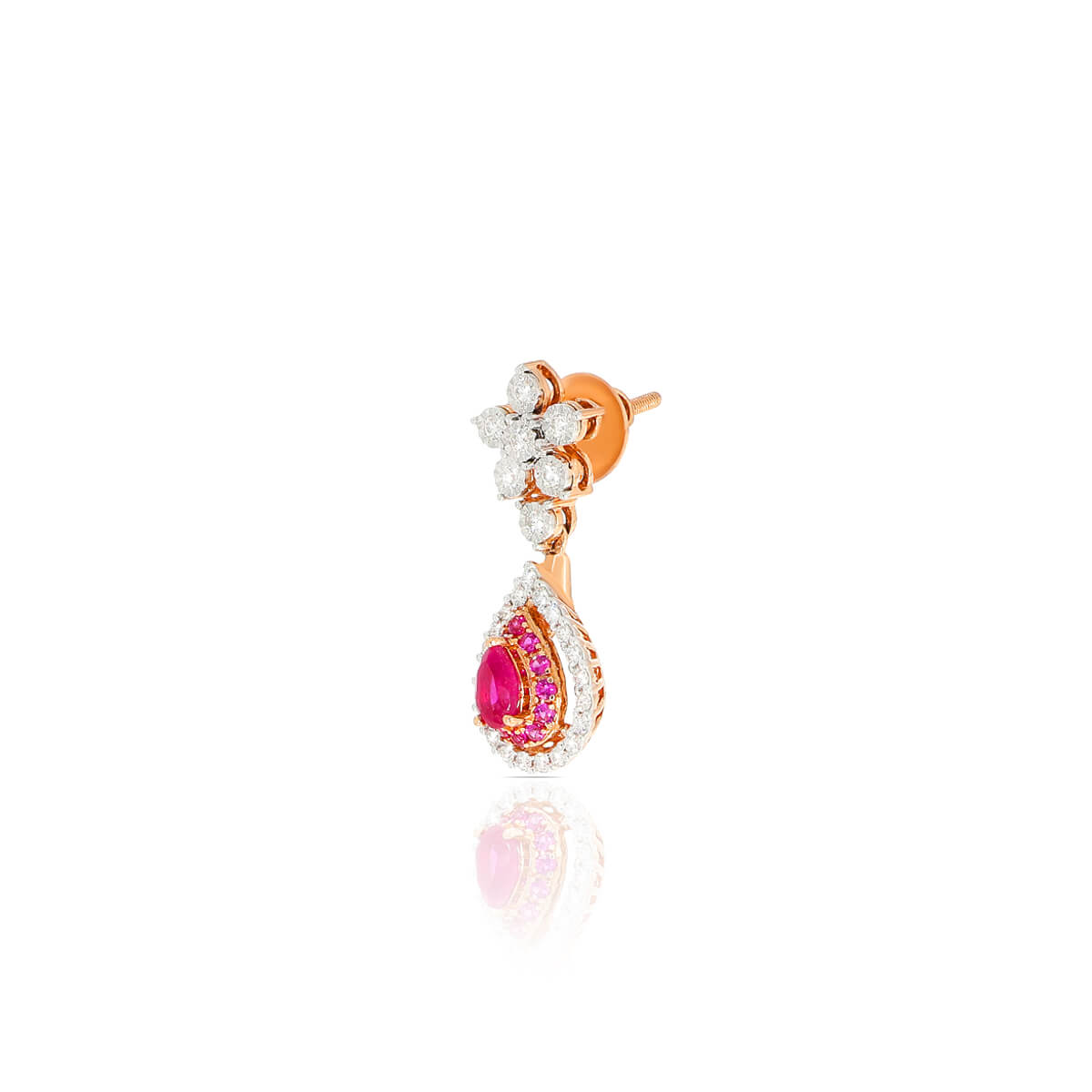 Crimson Shine Diamond Short Necklace