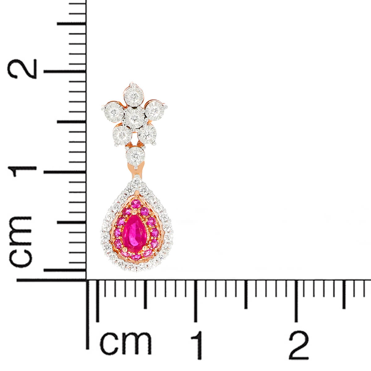 Crimson Shine Diamond Short Necklace