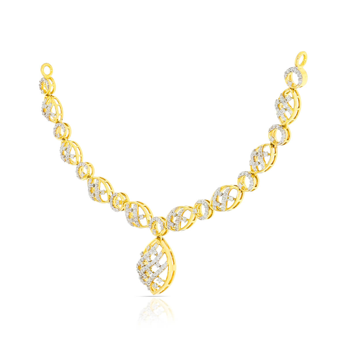 Elegant Dazzle Diamond Short Necklace