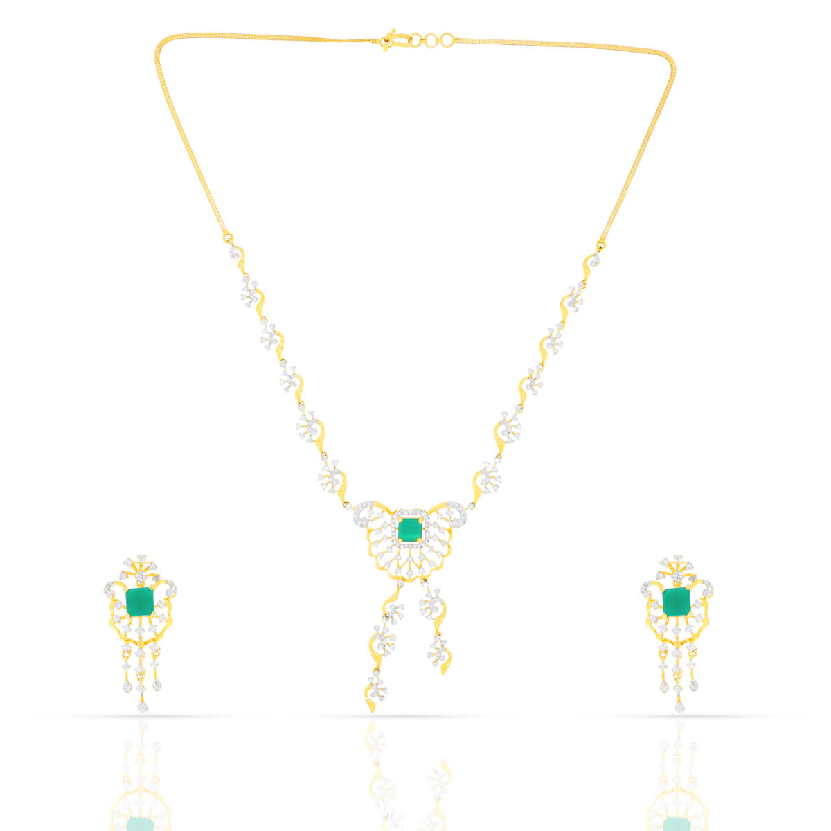 Charmning Vibrance Diamond Short Necklace