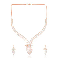 Blossom Shimmer Wedding Diamond Necklace