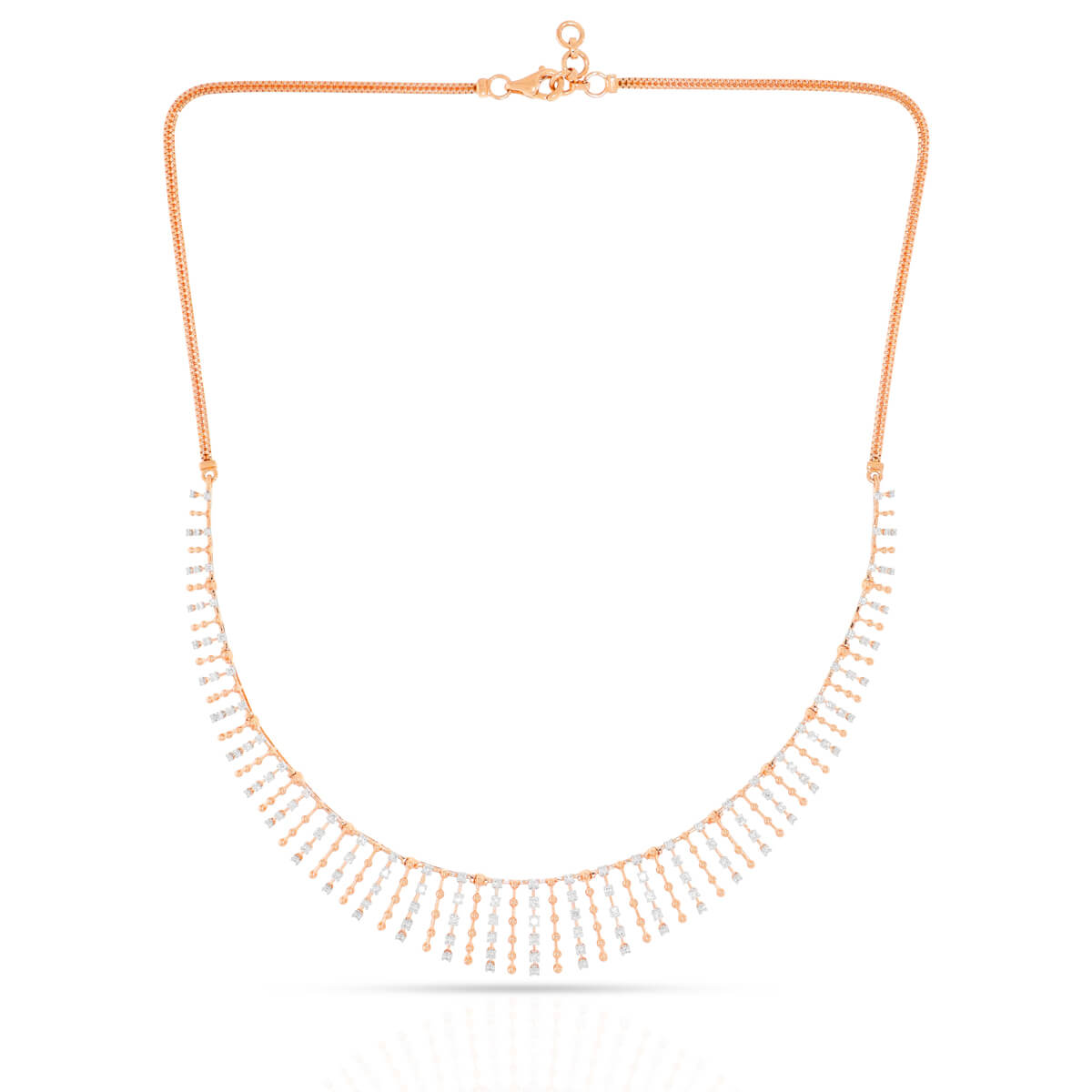 Contemporary Gleam Diamond Short Necklace