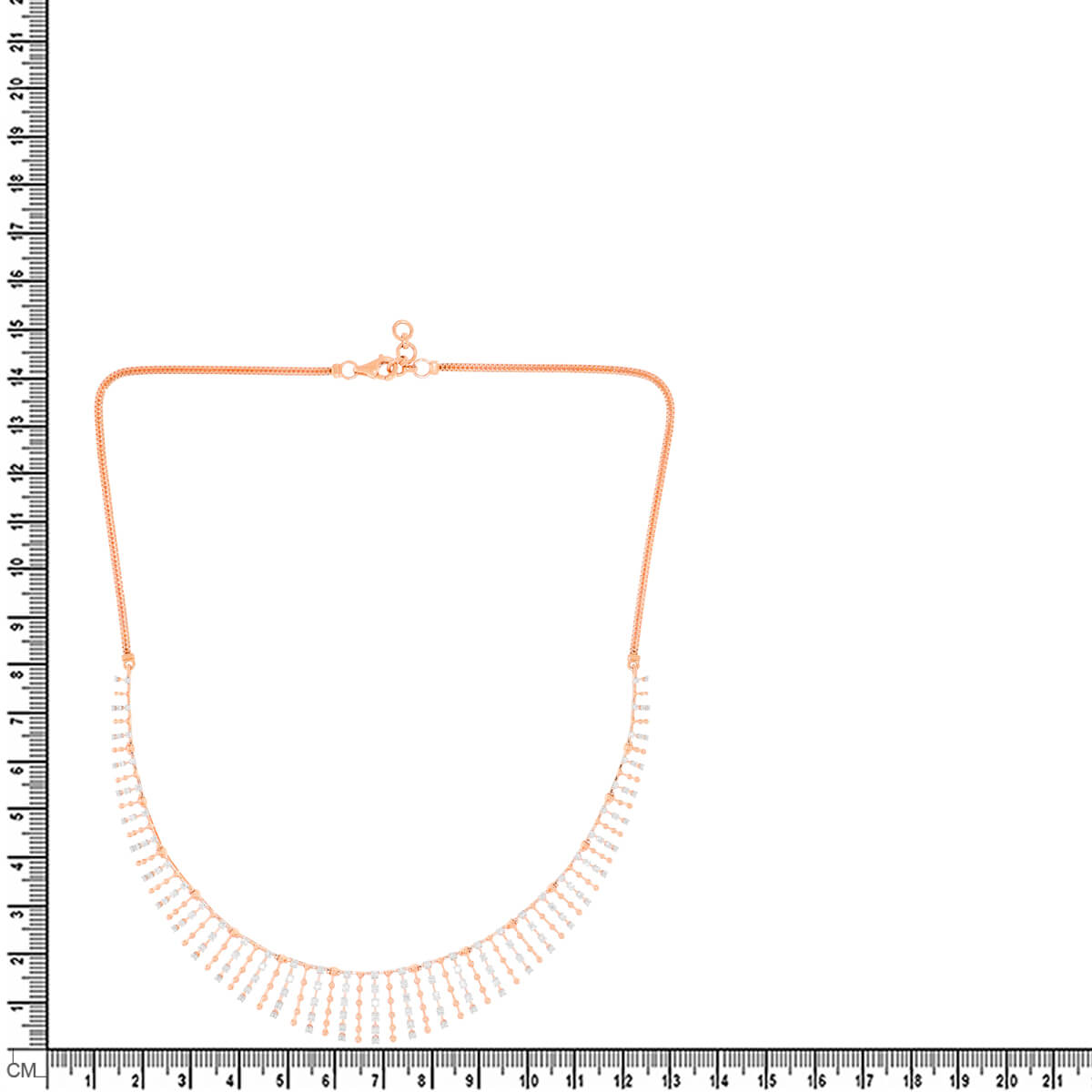 Contemporary Gleam Diamond Short Necklace