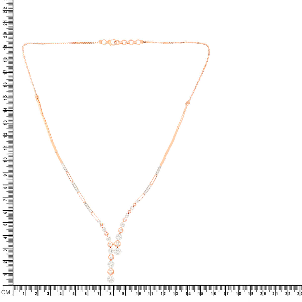 Diamond Short Necklace with Minimalist Shine