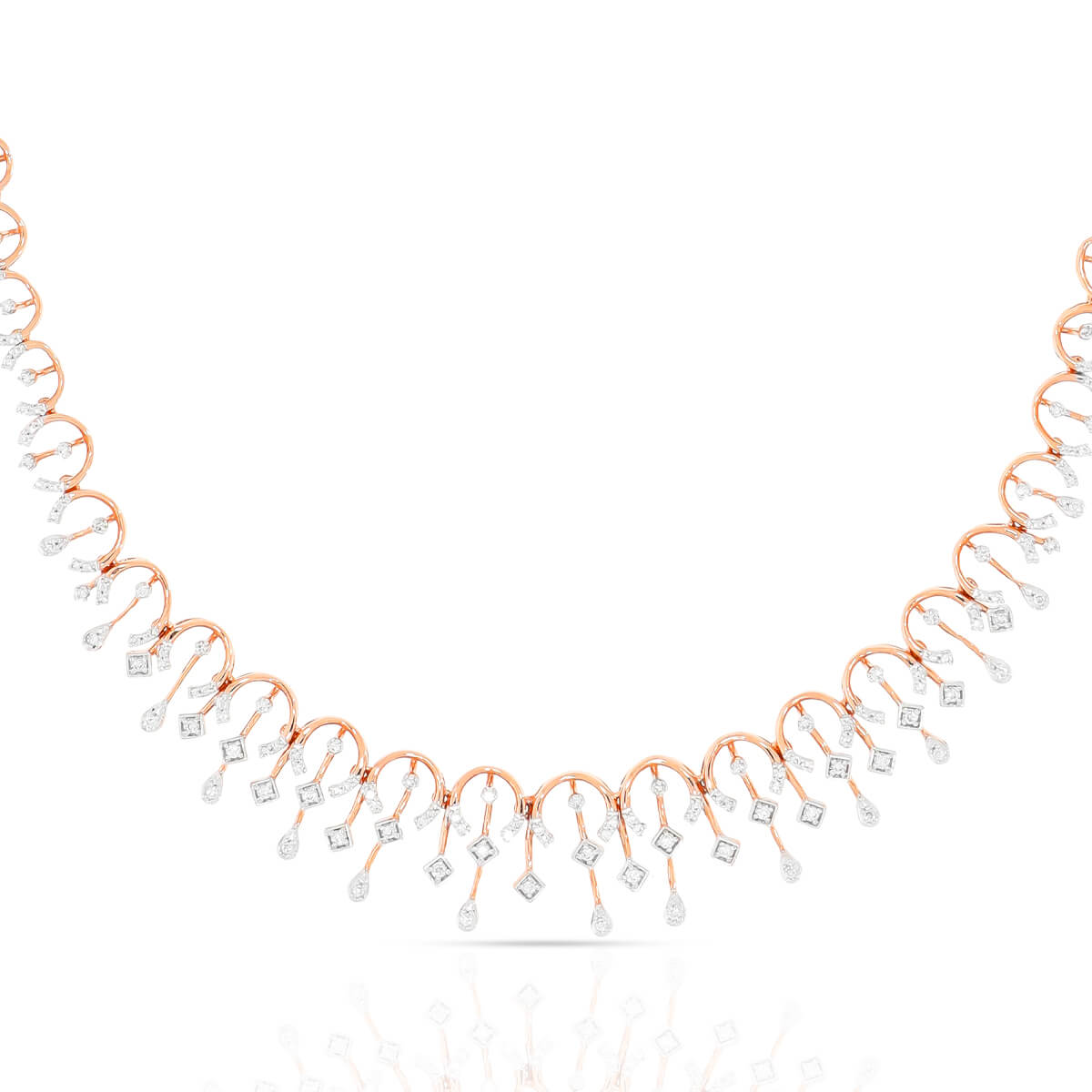 Shimmering Fantasy Diamond Short Necklace