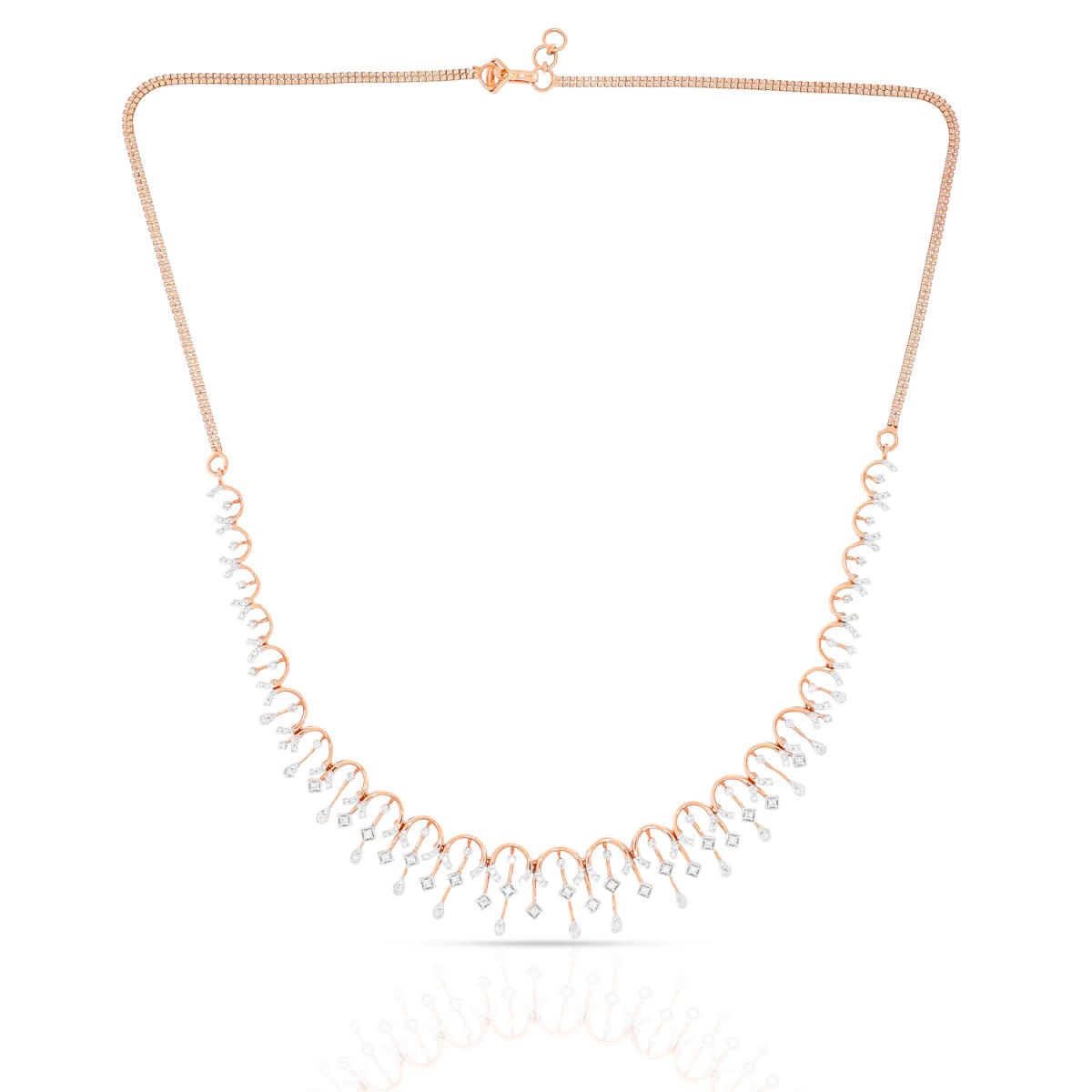 Shimmering Fantasy Diamond Short Necklace