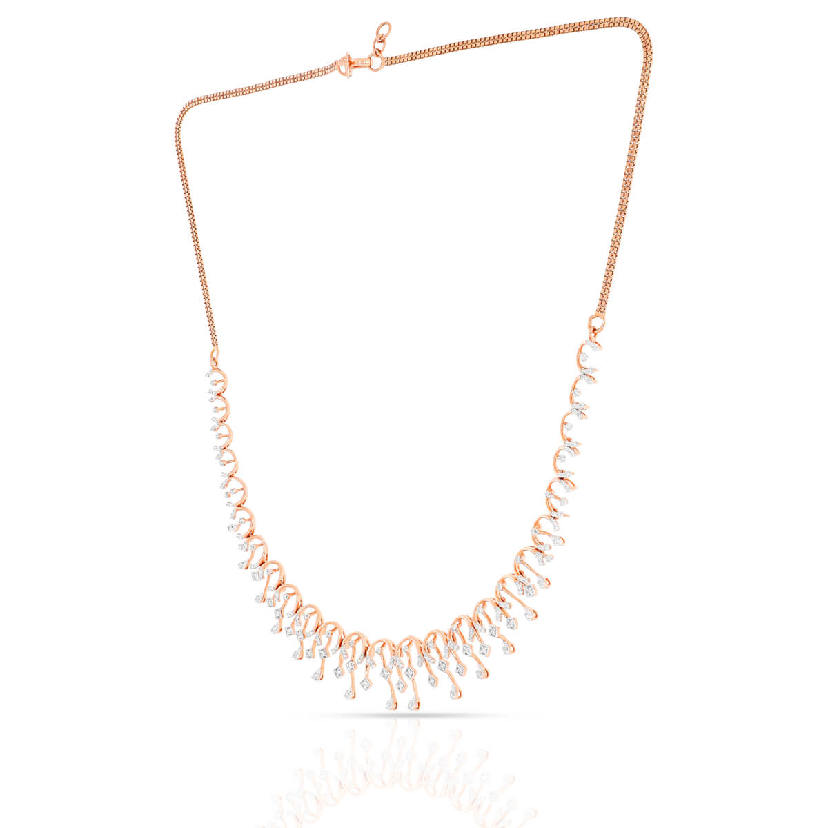 Shimmering Fantasy Diamond Short Necklace