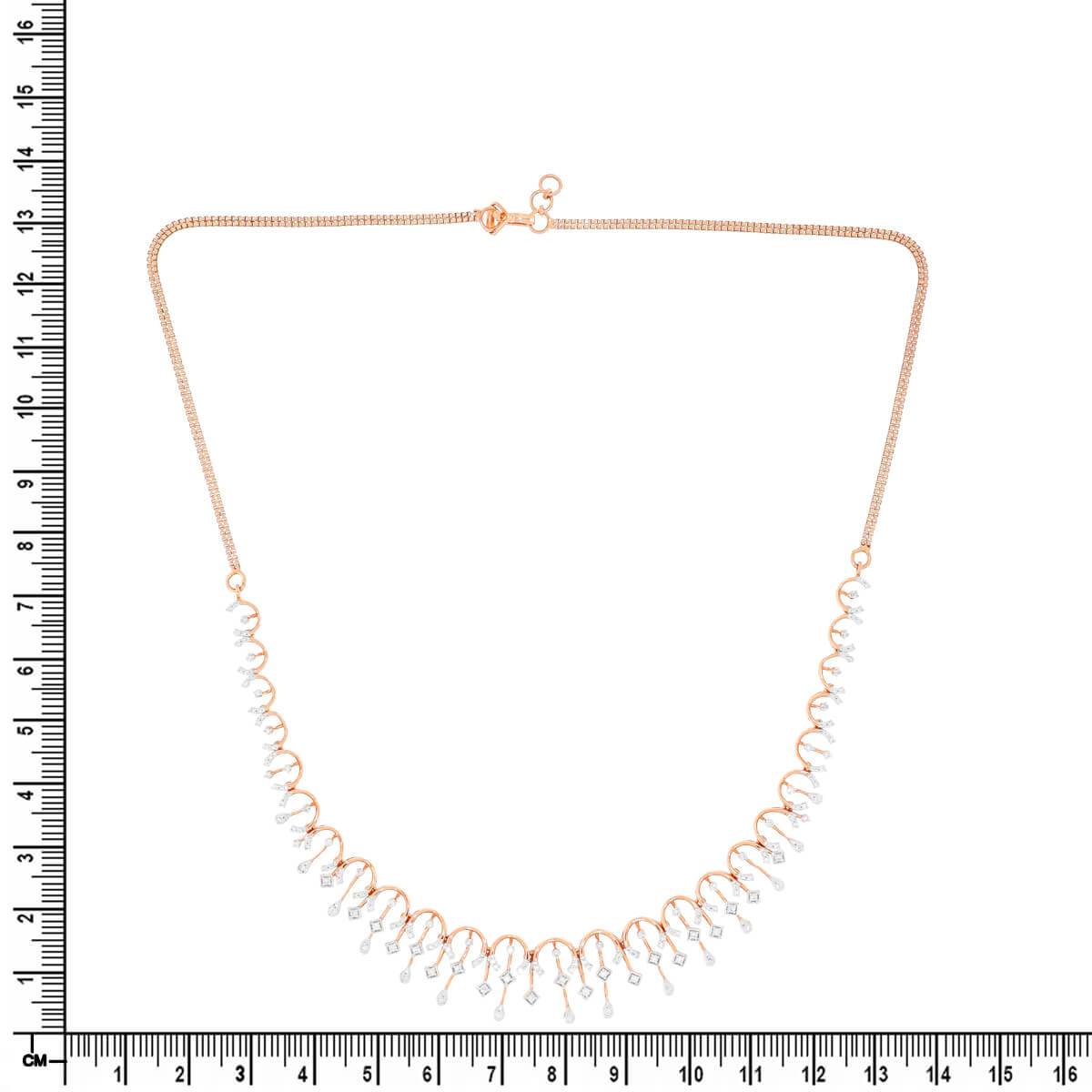 Shimmering Fantasy Diamond Short Necklace