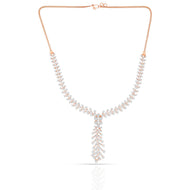 Foliole Shimmer Diamond Short Necklace
